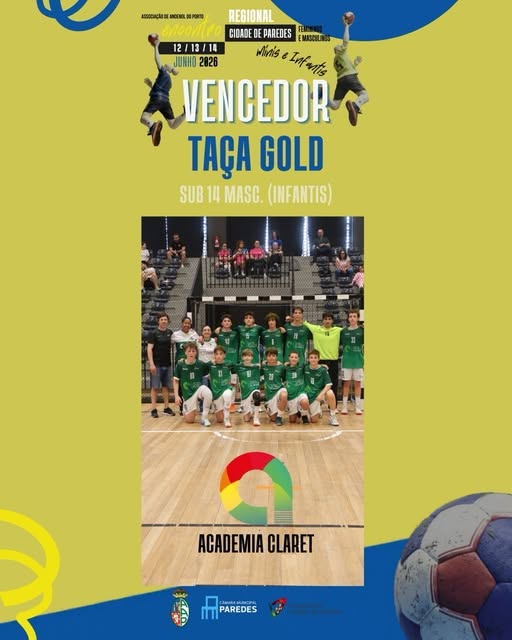 Sub-14 A sagram-se Campeões Regionais no Encontro Regional de Paredes