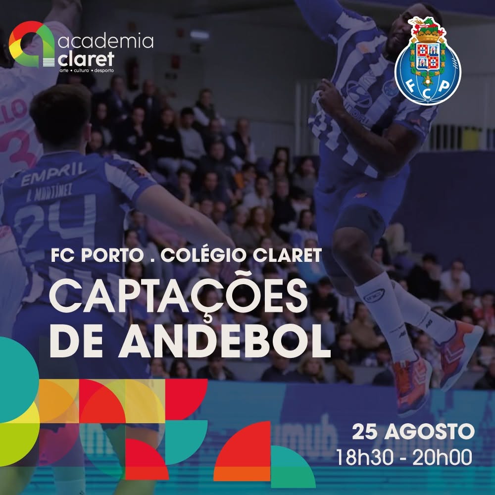 FC Porto e Colégio Claret promovem captações de andebol em Vila Nova de Gaia