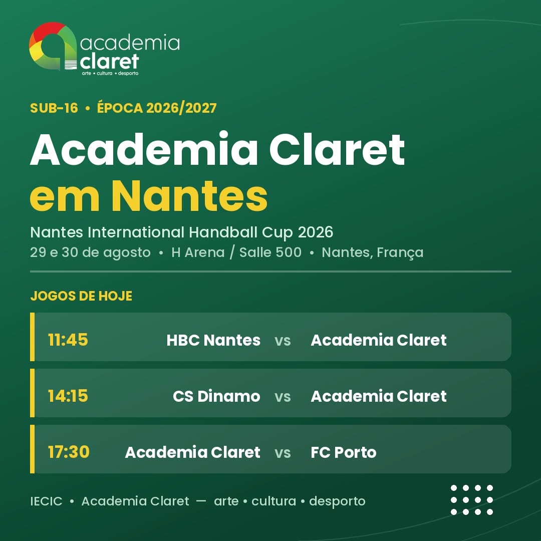 Sub-16 alcançam 5.º lugar no Nantes International Handball Cup